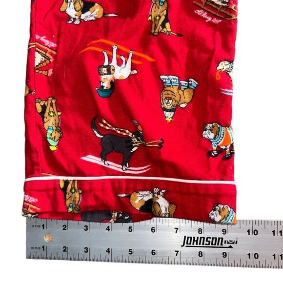 Old Navy Flannel Christmas Pet Print PJ Pants Size XL Lounge Cotton Dog Cat Tree - Picture 12 of 16